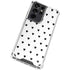 White and Black Hearts Galaxy S21 Ultra 5G Clear Case